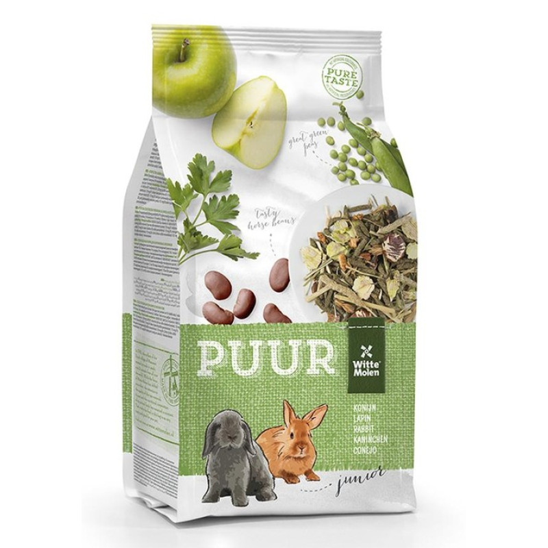 Witte Molen Puur Rabbit Junior, 600g - Premium barība jauniem trušiem