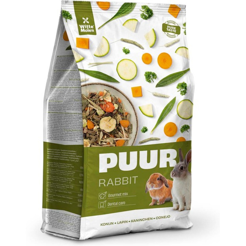 Witte Molen Puur Rabbit, 600g - Premium barība trušiem