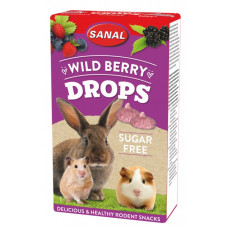 Sanal Wild Berry Drops Sugar Free, 45g - meža ogu gardumi, bez cukura