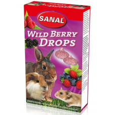 SANAL Wild Berry Drops, 45g - multivitamīnu kārums ar meža ogām grauzējiem