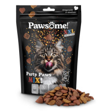 Pawsome! Party Paws Mix, 150g - bezgraudu kraukšķīgie dažādu garšu gardumi
