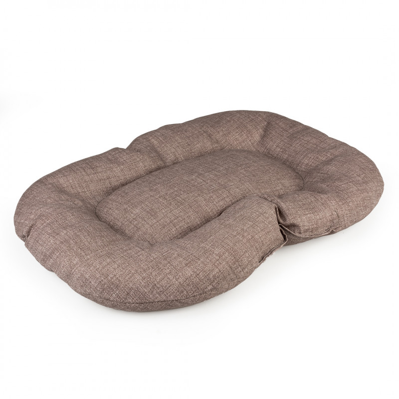 Duvo Plus Oval Cushion Sewn Chestnut Brown, 60cm - guļvieta