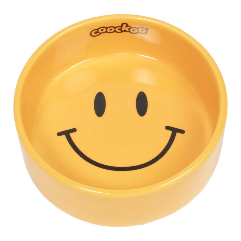 Coockoo Bowl Smiley Yellow S, 430ml - keramikas bļoda