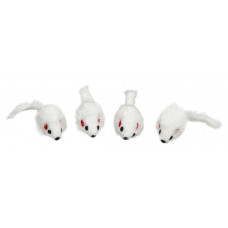 Amber Crown, Fur Mouse White, 4gb - plīša peles ar grabuli