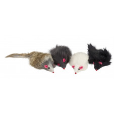 Amber Crown Natural Fur Mouse, 4gb - dabīgās kažokādas grabošas peles
