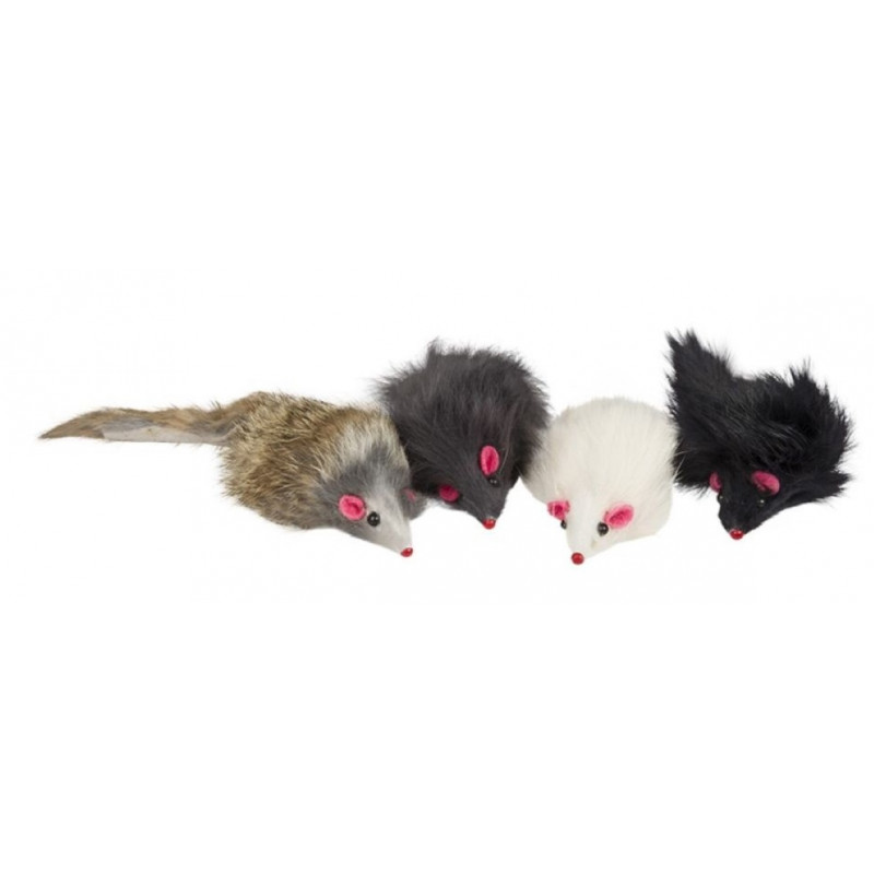 Amber Crown Natural Fur Mouse, 4gb - dabīgās kažokādas grabošas peles