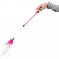 Flamingo Cat Toy Stick Rumba, 75cm - makšķere ar elastīgu galu 