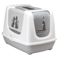 Moderna Products Trendy Cat Jumbo Cats In Love, 45*58*43cm - slēgtā tualete ar zīmējumiem