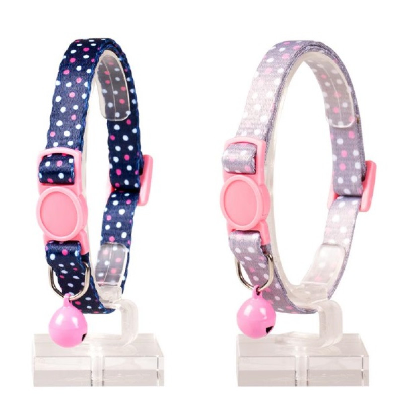 Duvo Plus Cat collar Dots - kaklasiksna kaķiem, ar rakstu