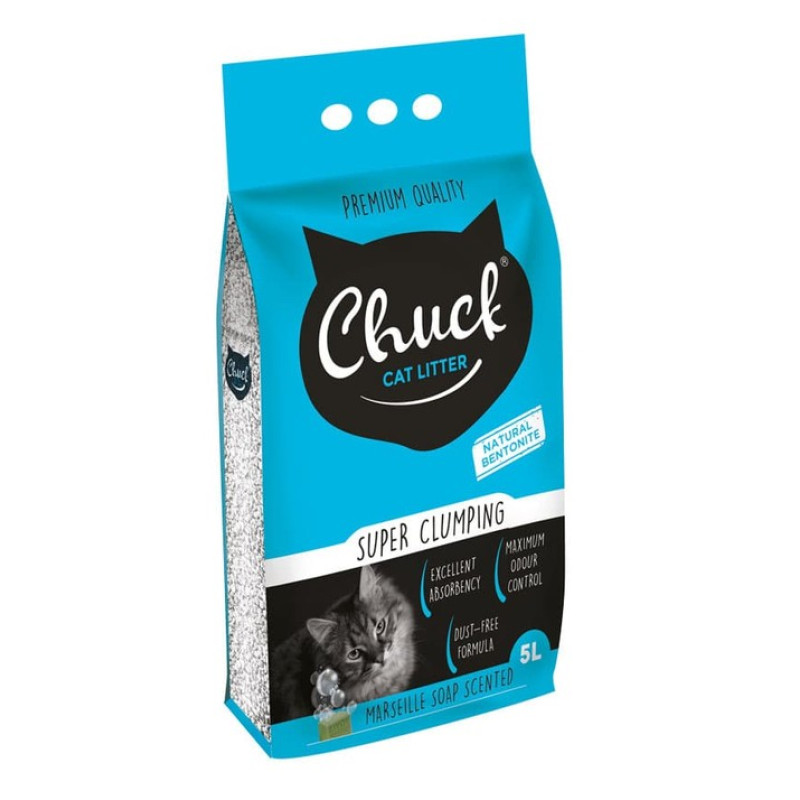 Chuck Standard Marseille, 5L - cementējošās smiltis ar Marseļas ziepju aromātu, vidējā frakcija