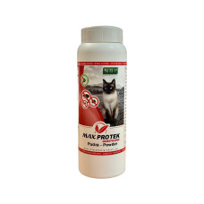 Max Pro Tek Margosa Cat Powder, 100g - dubultās iedarbības pretparazītu pūderis kaķiem