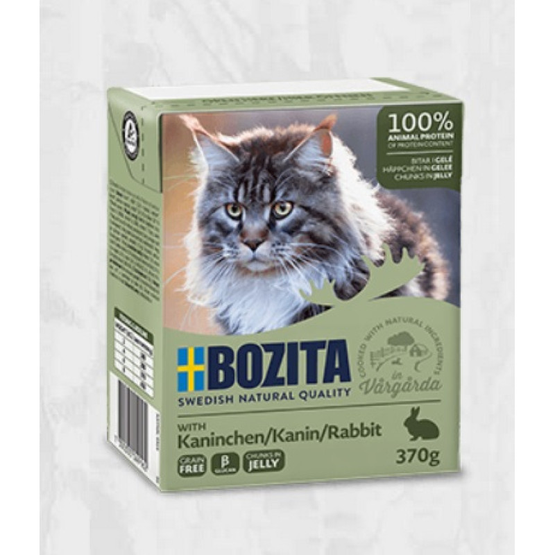 Bozita Rabbit Jelly, 370g - bezgraudu gaļas gabaliņi ar trusi želejā