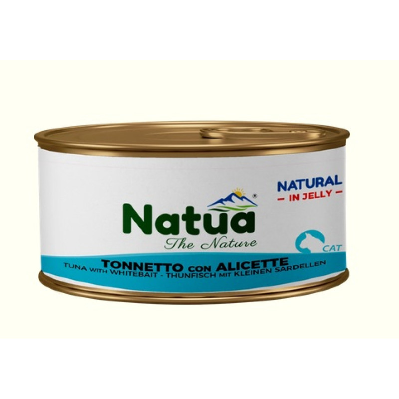 Natua Cat Tuna with Whitebait Jelly, 85g - tuncis ar salaku (sņitku) želejā