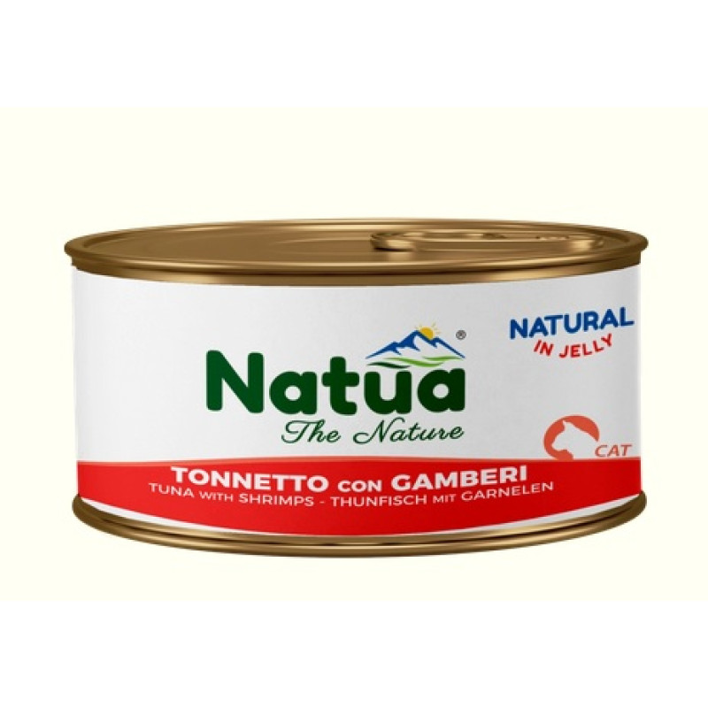 Natua Cat Tuna with Schrimps Jelly, 85g - tuncis ar garnelēm želejā
