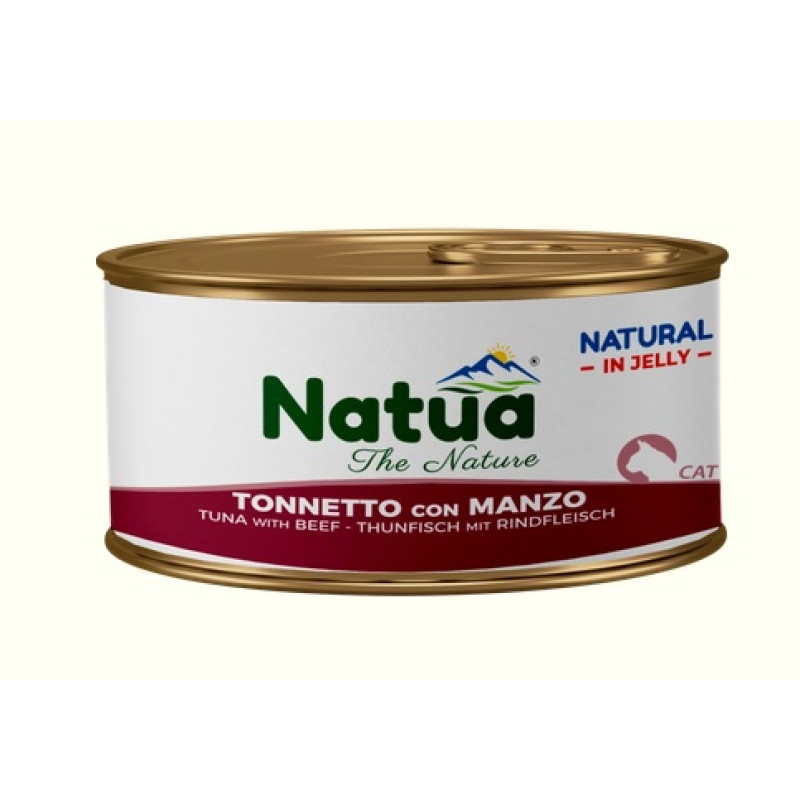 Natua Cat Tuna with Beef Jelly, 85g - tuncis ar liellopu želejā