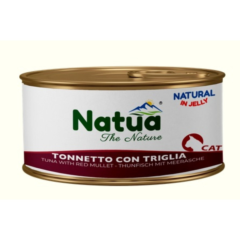 Natua Cat Tuna with Red Mullet Jelly, 85g - tuncis ar sarkano kefāli želejā