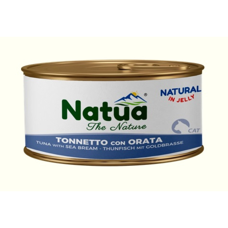Natua Cat Tuna with Sea Bream Jelly, 85g - tuncis ar jūras breksi želejā