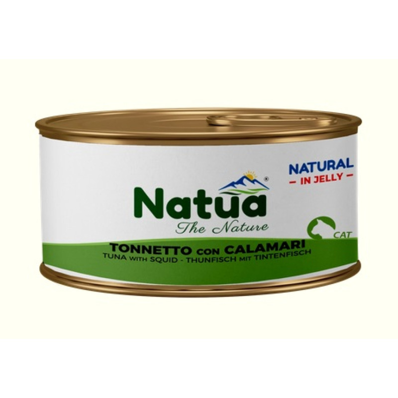 Natua Cat Tuna with Squid Jelly, 85g - tuncis ar kalmāru želejā