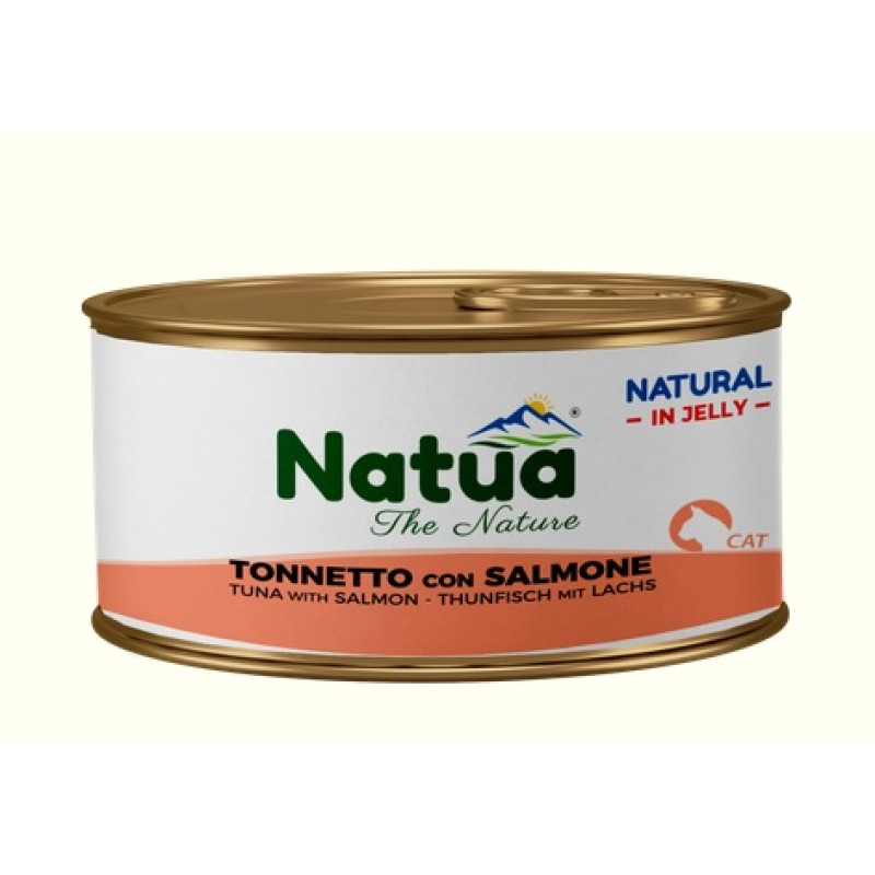 Natua Cat Tuna with Salmon Jelly, 85g - tuncis ar lasi želejā