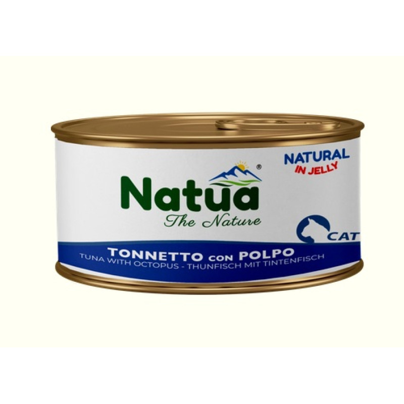 Natua Cat Tuna with Octopus Jelly, 85g - tuncis ar astoņkāji želejā