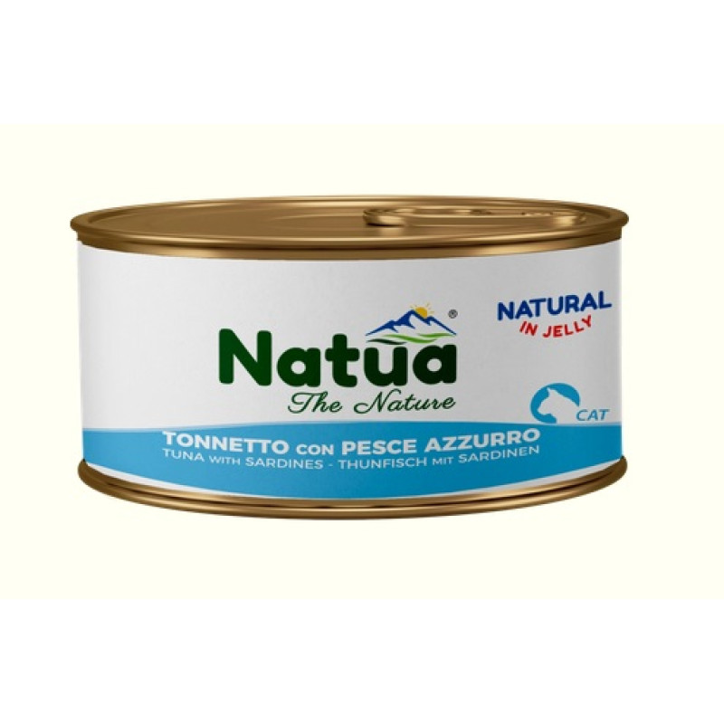 Natua Cat Tuna with Sardines Jelly, 85g - tuncis ar sardīnēm želejā