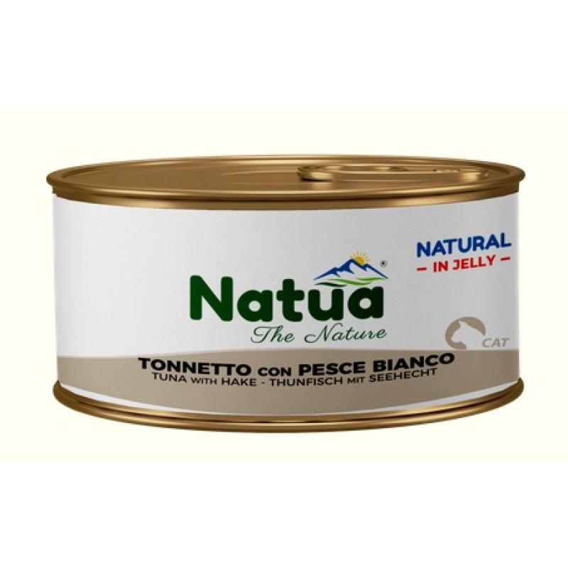 Natua Cat Tuna with Hake Jelly, 85g - tuncis ar heku želejā