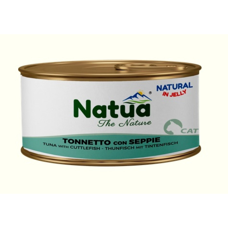 Natua Cat Tuna with Cuttlefish Jelly, 85g - tuncis ar tinteszivi želejā