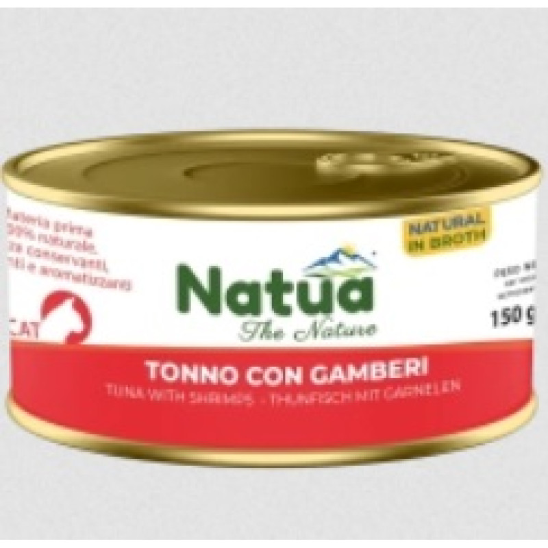 Natua Cat Tuna with Schrimps Broth, 85g - tuncis ar garnelēm buljonā