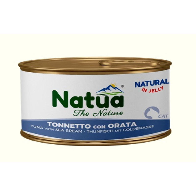Natua Cat Tuna with Sea Bream Broth, 85g - tuncis ar jūras breksi buljonā