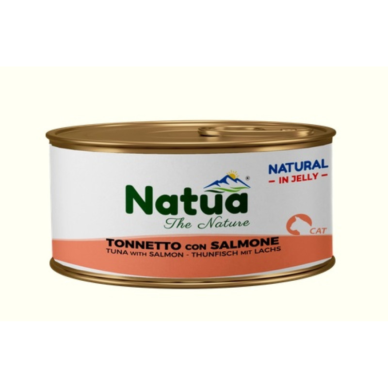 Natua Cat Tuna with Salmon Broth, 85g - tuncis ar lasi buljonā