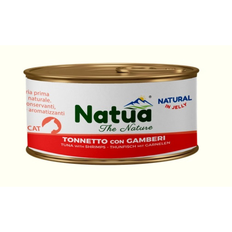 Natua Cat Tuna with Schrimps Jelly, 150g - tuncis ar garnelēm želejā