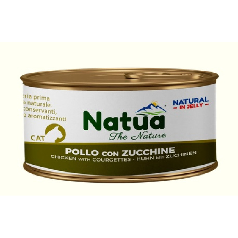 Natua Cat Chicken with Zucchini Jelly, 150g - vista ar cukini želejā