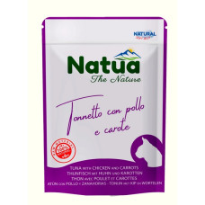 Natua Cat Tuna with Chicken and Carrots Soft Jelly, 70g - tuncis ar vistu un burkāniem mīkstajā želejā
