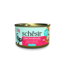 Schesir Cat Grill Sardines with Lobster Sauce, 70g - papildbarība - sardīnes ar omāru mērci, bez graudiem