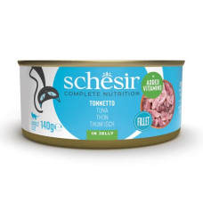 Schesir Cat Tuna in Jelly, 140g - pilnvērtīgā barība - tuncis želejā