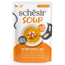 Schesir Cat Tuna, Carrot and Pumpkin Soup, 40g - tunča, burkānu un kirbju zupa