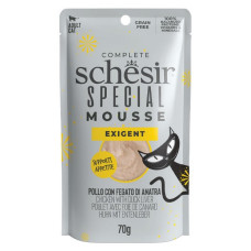 Schesir Cat Special Mousse Exigent, 70g - pilnvērtīgā barība - uzputenis izvēlīgiem kaķiem