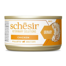 Schesir Cat Veterinary Solutions Urinary Chicken Fillets, 80g - veterinārā diēta urīnceļiem - vistas fileja buljonā