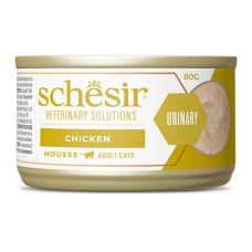 Schesir Cat Veterinary Solutions Urinary Chicken Mousse, 80g - veterinārā diēta urīnceļiem - vistas uzputenis