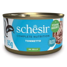 Schesir Cat Tuna in Jelly, 85g - pilnvērtīgā barība - tuncis želejā