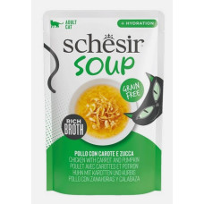 Schesir Cat Chicken with Carrot and Pumpkin Soup, 40g - vistas zupa ar burkāniem un ķirbi
