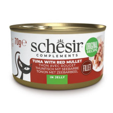 Schesir Cat Tuna with Red Mullet in Jelly, 70g - дополнительное питание - тунец и красная кефаль в желе