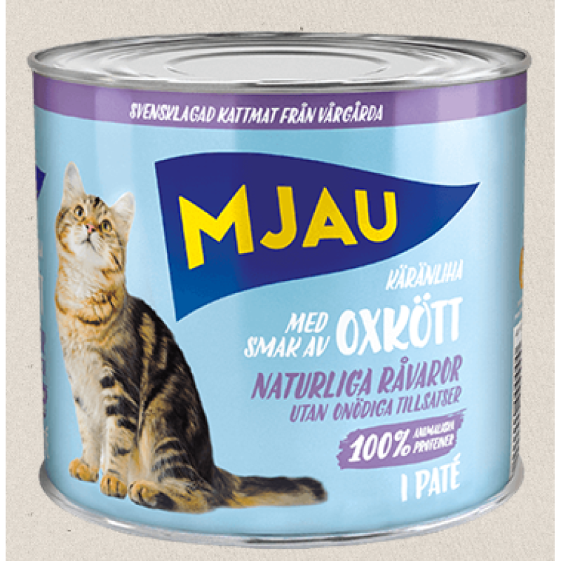 Mjau Oxkott Pate, 635g - bezgraudu pastēte ar liellopu