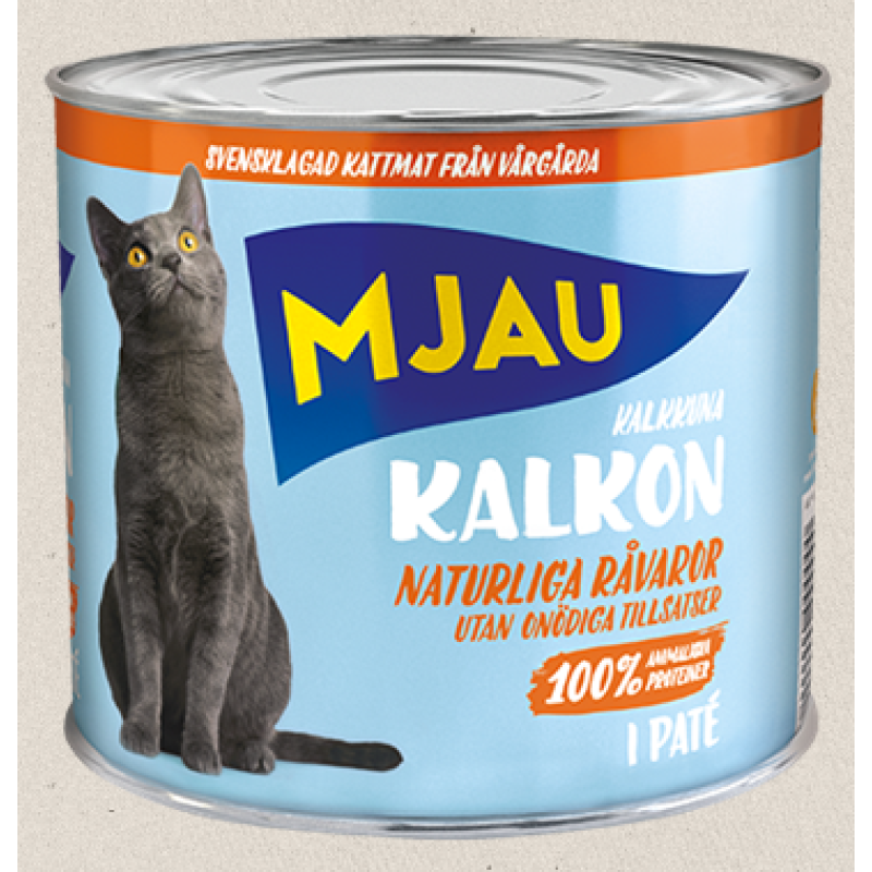 Mjau Kalkon Pate, 635g - bezgraudu pastēte ar tītaru