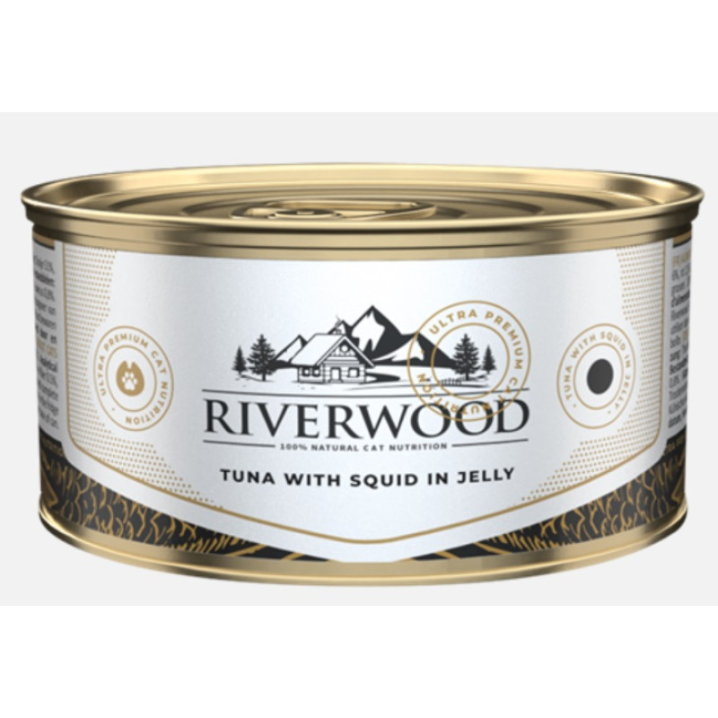 Riverwood Tuna with Squid in Jelly, 85g - tuncis un kalmāri želejā