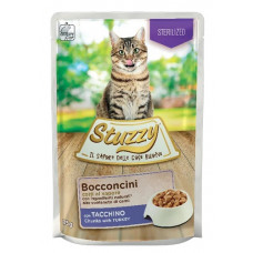 Stuzzy Cat Bocconcini Sterilized Turkey, 85g - gaļas gabaliņi mērcē ar tītaru sterilizētiem kaķiem 