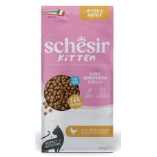Schesir Kitten, 10kg - sausā barība ar svaigu vistu kaķēniem, grūsnām un laktējošām kaķēnēm