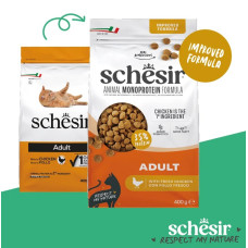 Schesir Adult Chicken, 400g - sausā barība ar svaigu vistu pieaugušiem kaķiem