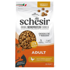 Schesir Adult Chicken, 1.5kg - sausā barība ar svaigu vistu pieaugušiem kaķiem