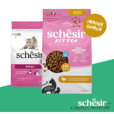 Schesir Kitten, 1,5kg - sausā barība ar svaigu vistu kaķēniem, grūsnām un laktējošām kaķēnēm